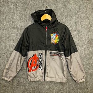 Avenger Black and Gray Kids Jacket